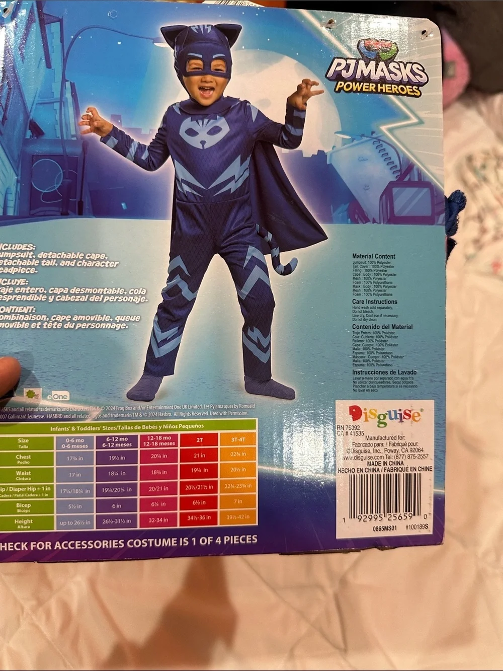 NEW PJ Masks Catboy Toddlers Costume - Blue size 2T